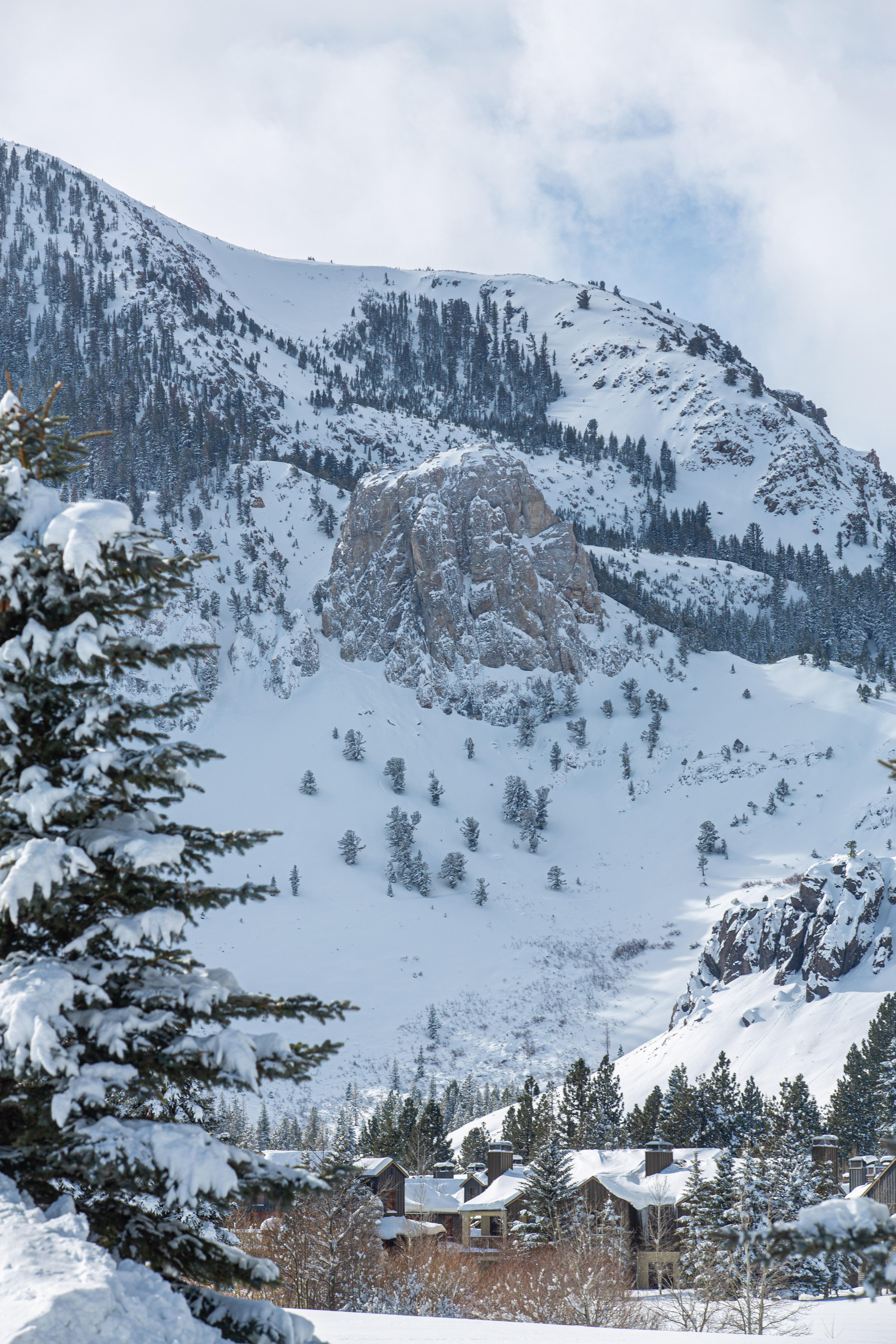 After two more feet of snow fell over the weekend, Mammoth Mountain was completely open top-to-bottom, with the most skiable acres currently open in the country, on Monday, Dec. 9, 2019.