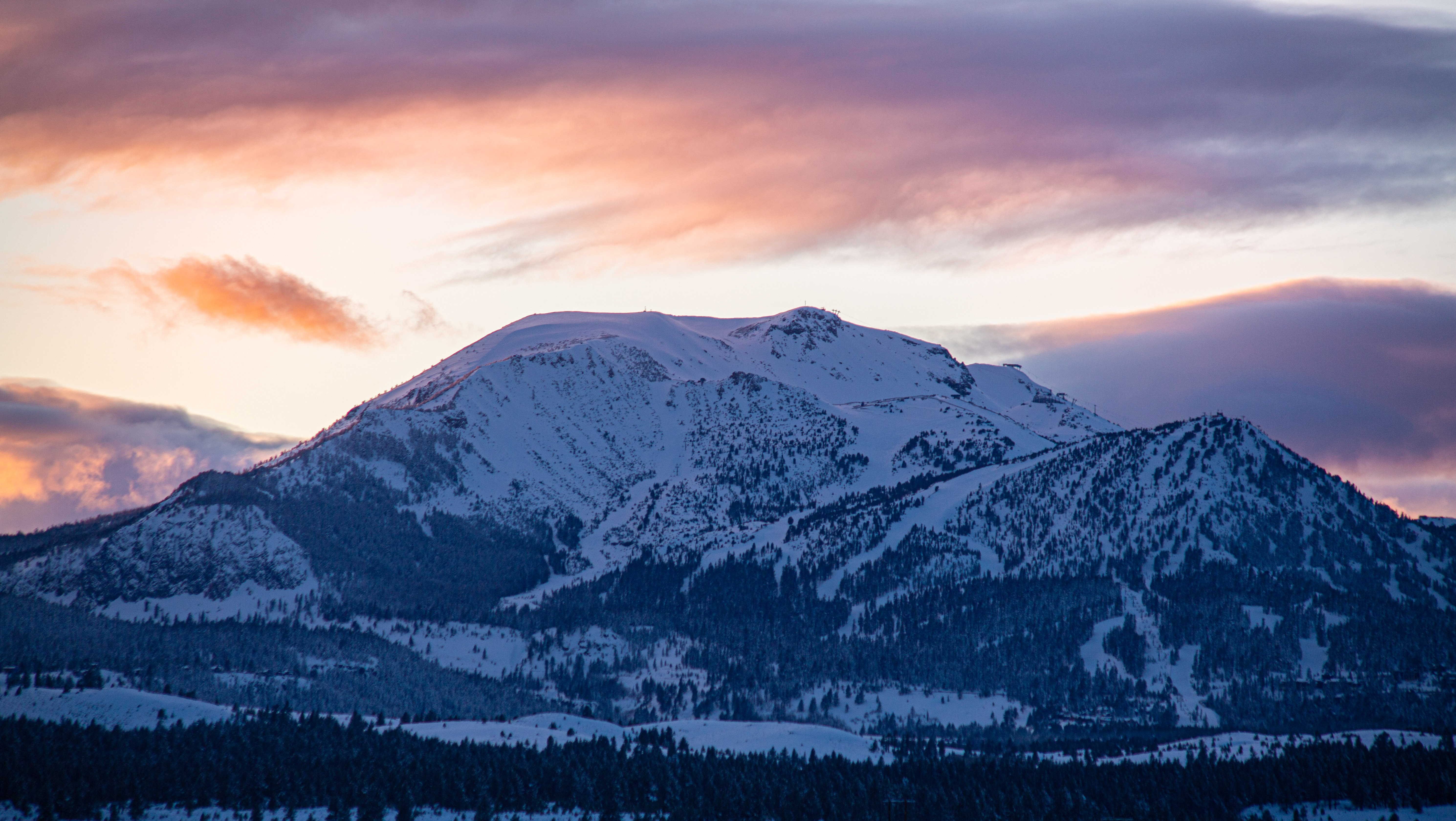 After two more feet of snow fell over the weekend, Mammoth Mountain was completely open top-to-bottom, with the most skiable acres currently open in the country, on Monday, Dec. 9, 2019.