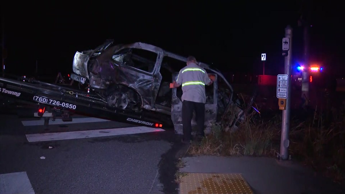 Driver Killed in Fiery Fallbrook Car Crash NBC 7 San Diego