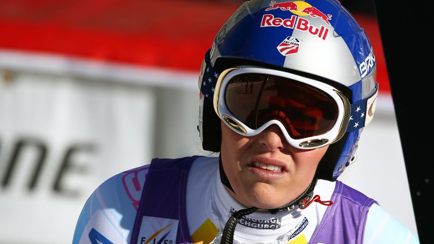 France Alpine Skiing Vonn Knee
