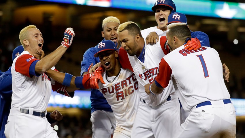 APTOPIX WBC Netherlands Puerto Rico Baseball