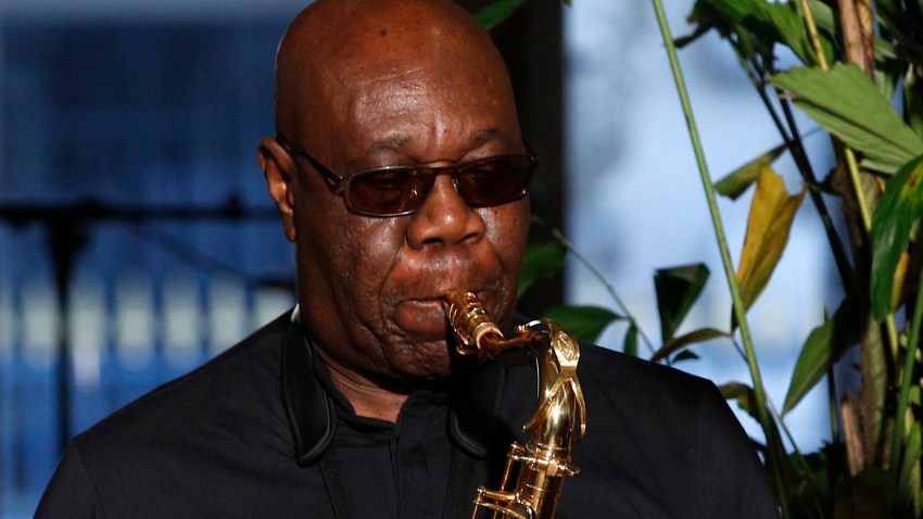 Manu Dibango performs