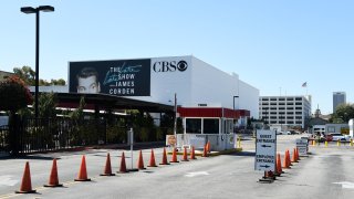 The entrance to CBS Television City studio