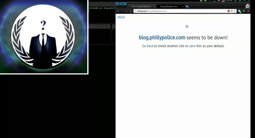 Anonymous Team Vendetta Philly PD Attack
