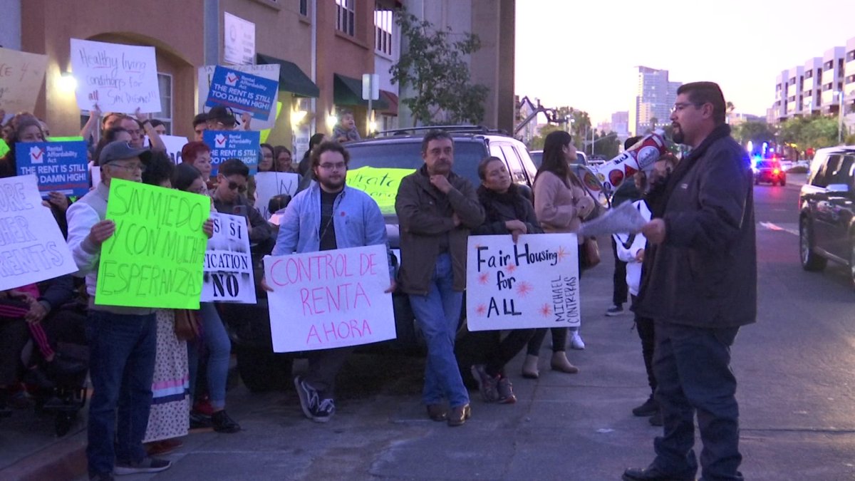 Barrio Logan Residents, Activists Protest Rent Hike NBC 7 San Diego