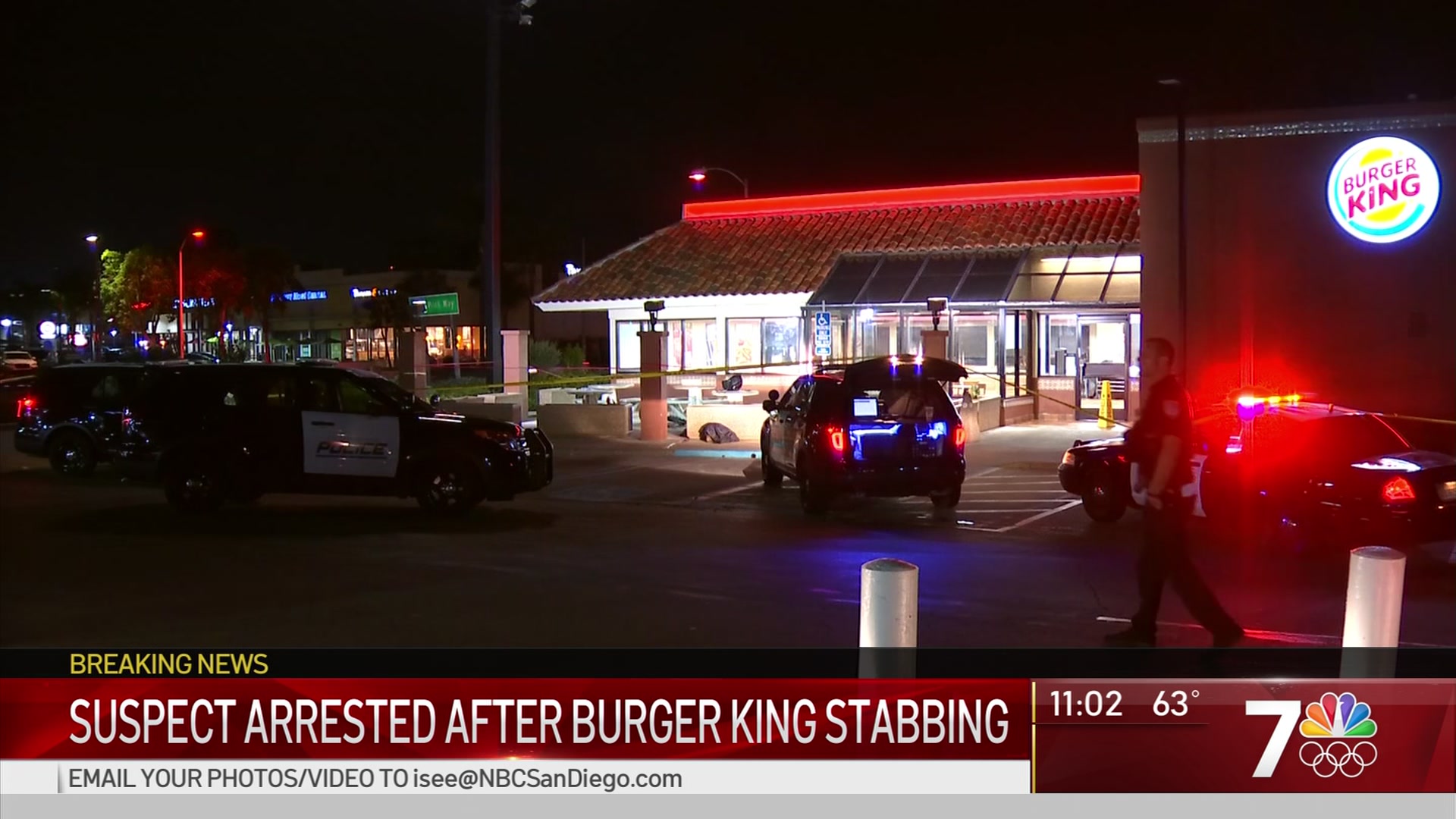 Suspect Arrested After Fatal Burger King Stabbing in Escondido NBC 7