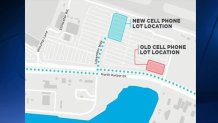 Cell Phone lot relocates SD airport