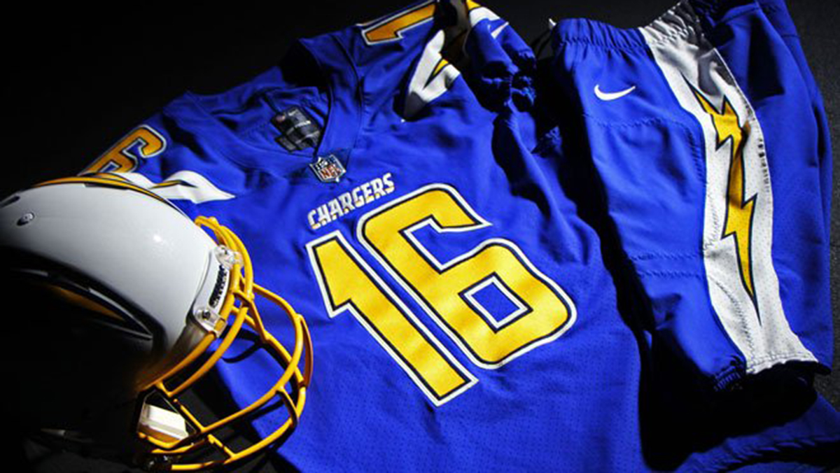 2016 chargers color rush jersey