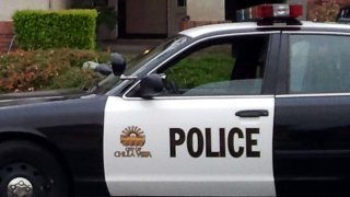 A Chula Vista police car