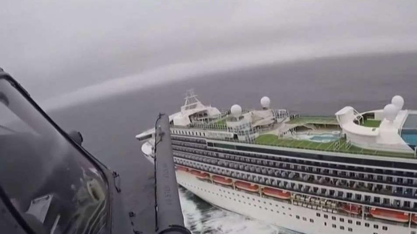 Calif. National Guard Delivers Coronavirus Test Kits to Cruise Held Off Coast