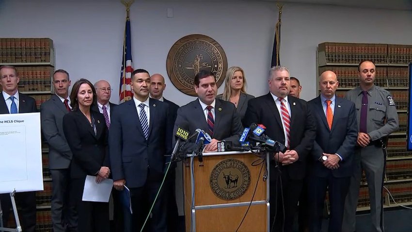 Authorities said Friday they have dealt an unprecedented blow to the violent MS-13 street gang, announcing charges against nearly 100 of the group’s members and associates on Long Island. Suffolk County District Attorney Timothy Sini revealed a sweeping indictment that he said “decimated” the gang’s leadership and drug suppliers.