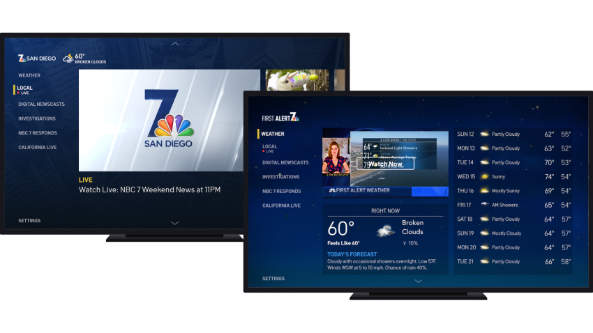 Nbc San Diego Launches Live News On Roku And Apple Tv Apps Nbc 7