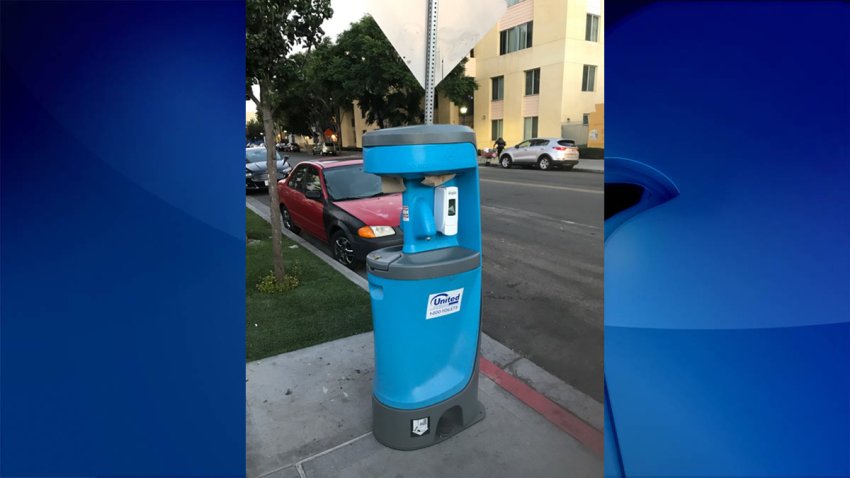 Downtown hand washing station