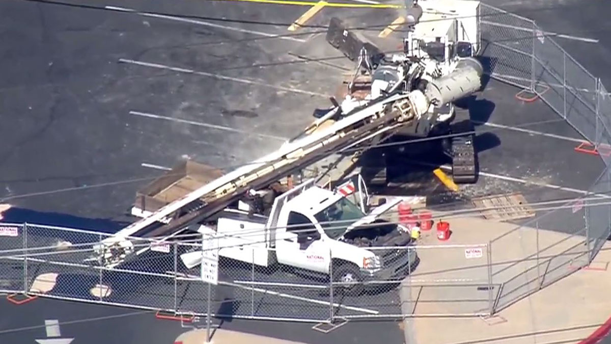 Drilling Rig Collapses Over Construction Worker in Spring Valley NBC