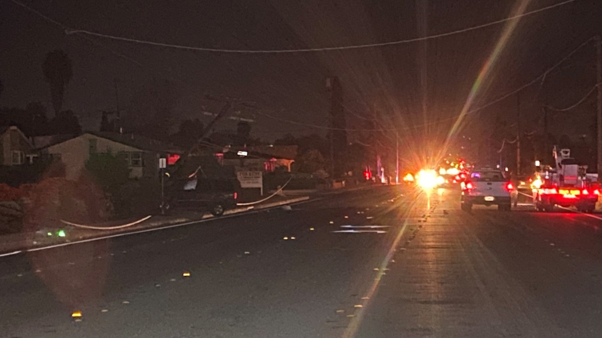 DUI Suspect Crashes in El Cajon, Knocks Out Power to Residents NBC 7