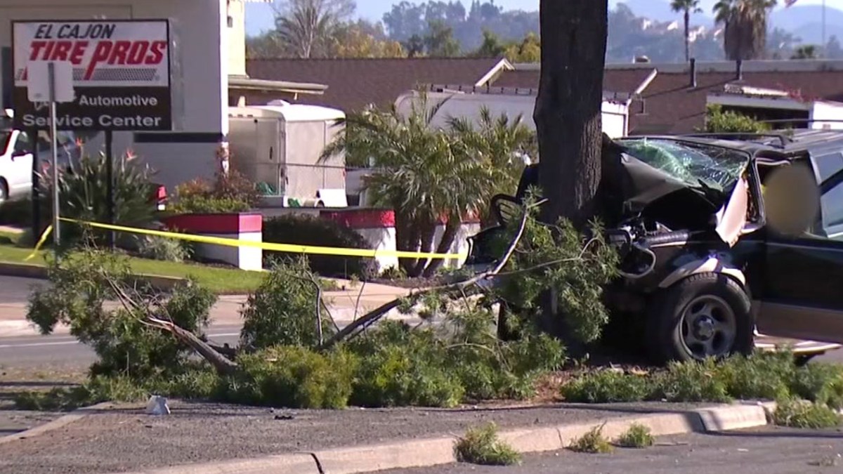 SUV Crashes Into Tree, Killing Driver in El Cajon NBC 7 San Diego