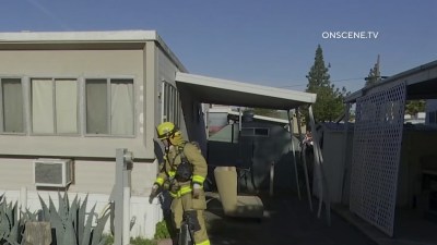Two People Hurt In Mobile Home Fire In El Cajon Nbc 7 San Diego