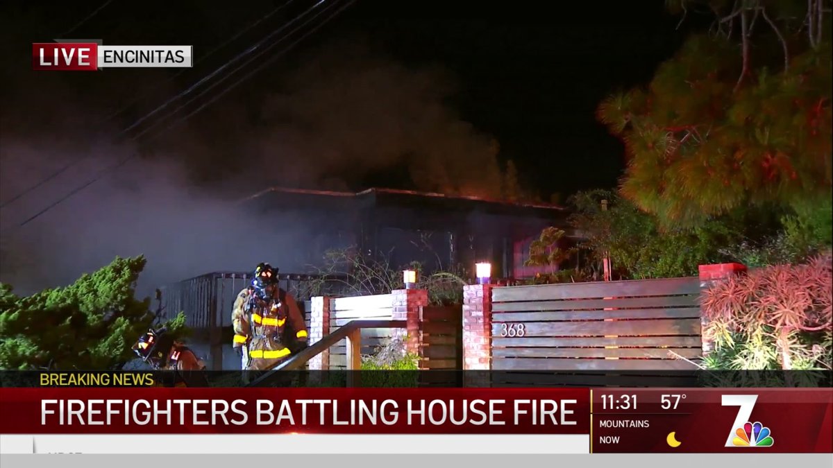 Fire Starts in Encinitas Home NBC 7 San Diego