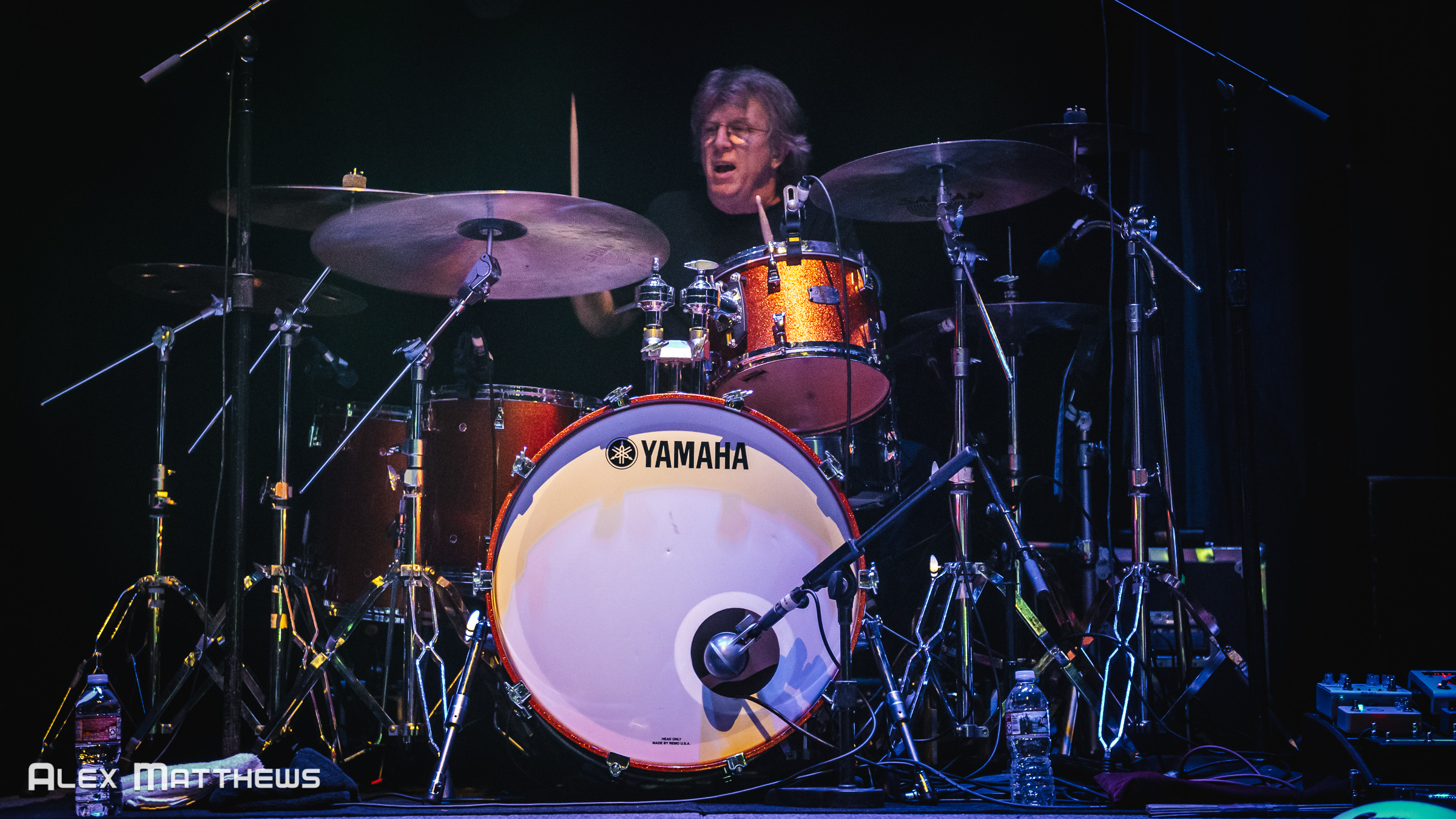 That record propelled him to near-legend status thanks in no small part to the huge hit single, "Cliffs of Dover," "which also won a Grammy Award for Best Rock Instrumental Performance. (Drummer Tom Brechtlein pictured)