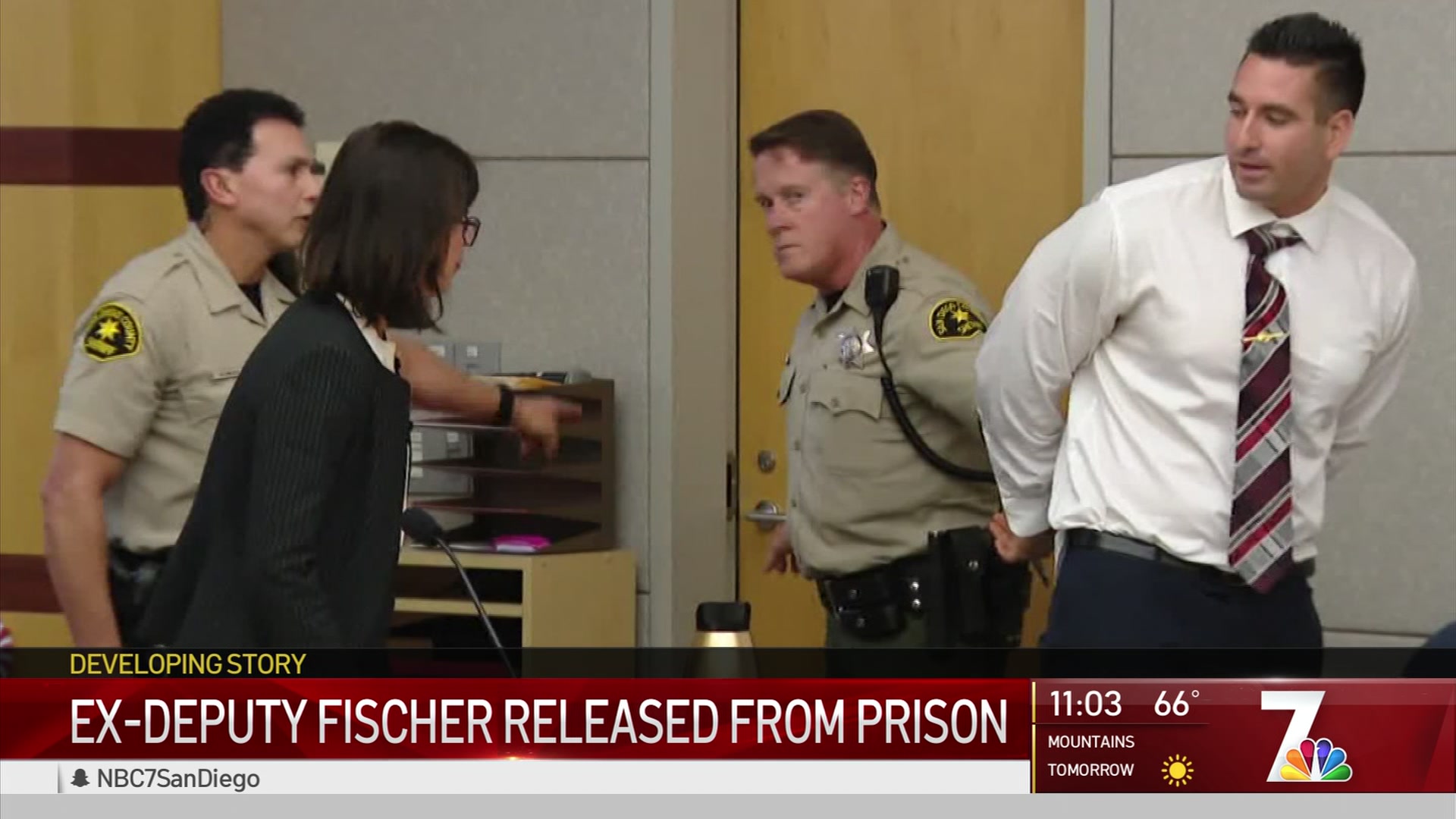 Ex-Deputy Convicted of Assault Released from Custody – NBC 7 San Diego