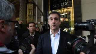 In this Feb. 26, 2019, file photo, Michael Cohen, former attorney and fixer for President Donald Trump, arrives at the Hart Senate Office Building before testifying to the Senate Intelligence Committee on Capitol Hill in Washington, D.C.