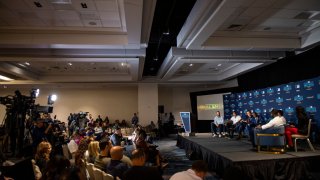 A press conference is held to announce the 2019 All-MLB Team during the 2019 Major League Baseball Winter Meetings on December 10, 2019 in San Diego, California.
