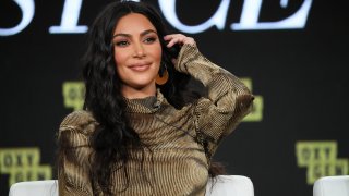 In this Jan. 18, 2020, file photo, Kim Kardashian West of "The Justice Project" speaks onstage during the 2020 Winter TCA Tour Day 12 at The Langham Huntington, Pasadena in Pasadena, California.