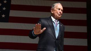 Democratic Presidential Candidate Mike Bloomberg Campaigns Ahead Of Super Tuesday