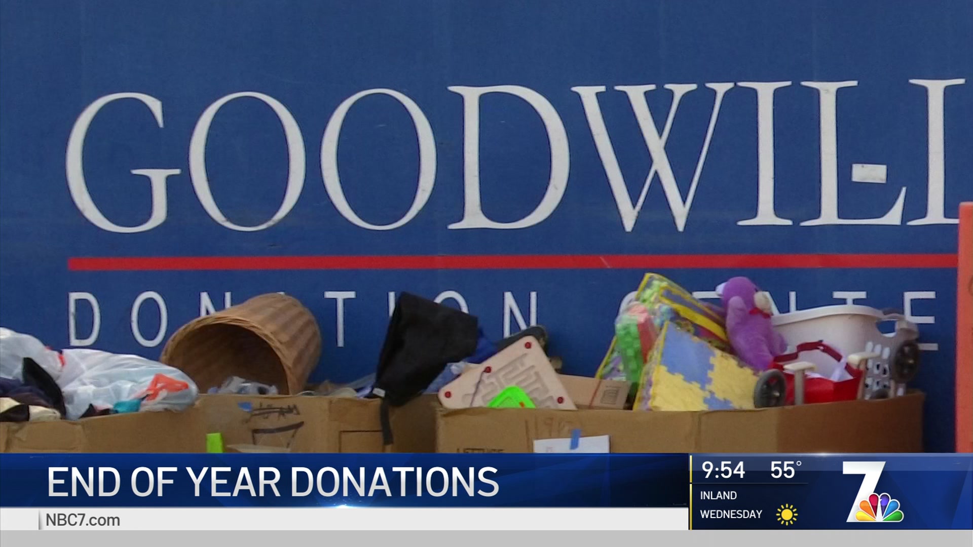 EndofYear Donations Pick Up at Goodwill NBC 7 San Diego