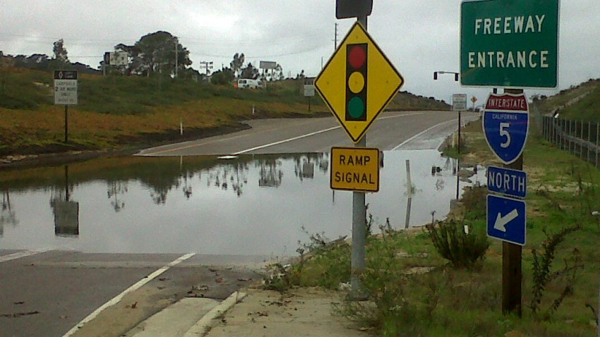 Freeway flooding