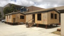 Cottages being built for homeless veterans