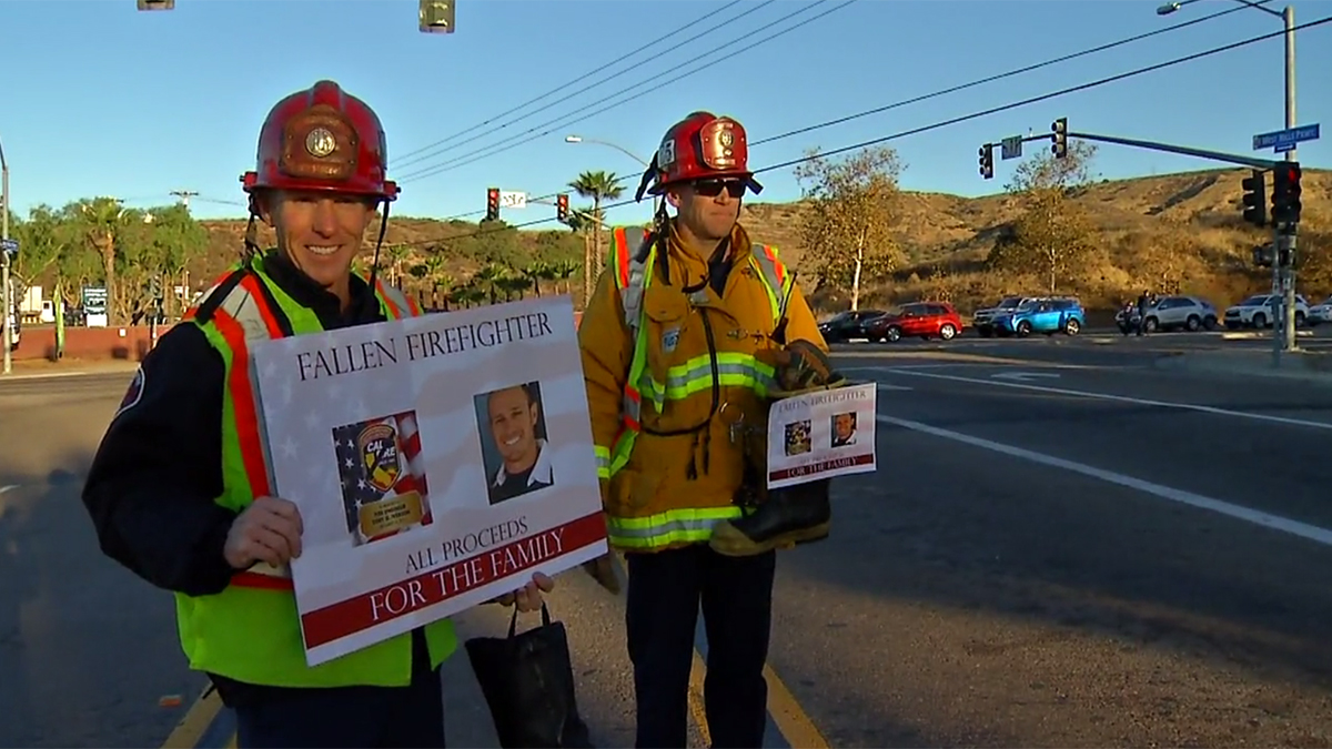 ‘Stick Together’ Firefighters Hold Boot Drive in San Diego for Fallen