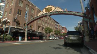 The Gaslamp Quarter in San Diego