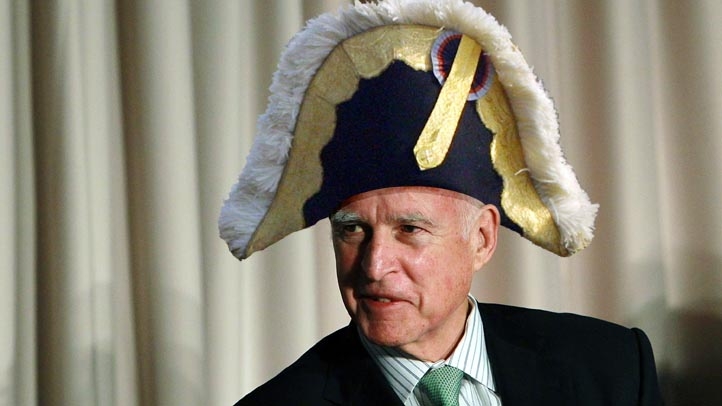 Jerry Brown in Napolean Hat