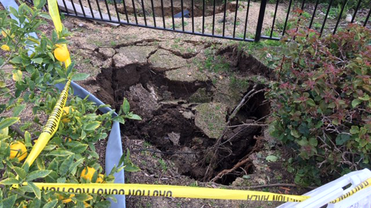 Collapsed Storm Drain Creates Sinkhole in Kensington NBC 7 San Diego