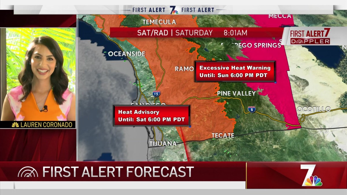 Lauren Coronado’s Morning Weekend Forecast for April 25, 2020 NBC 7