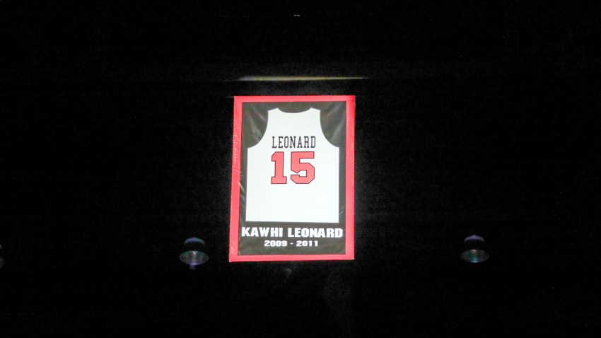 Aztecs Retire Kawhi Leonard S Number 15 Nbc 7 San Diego