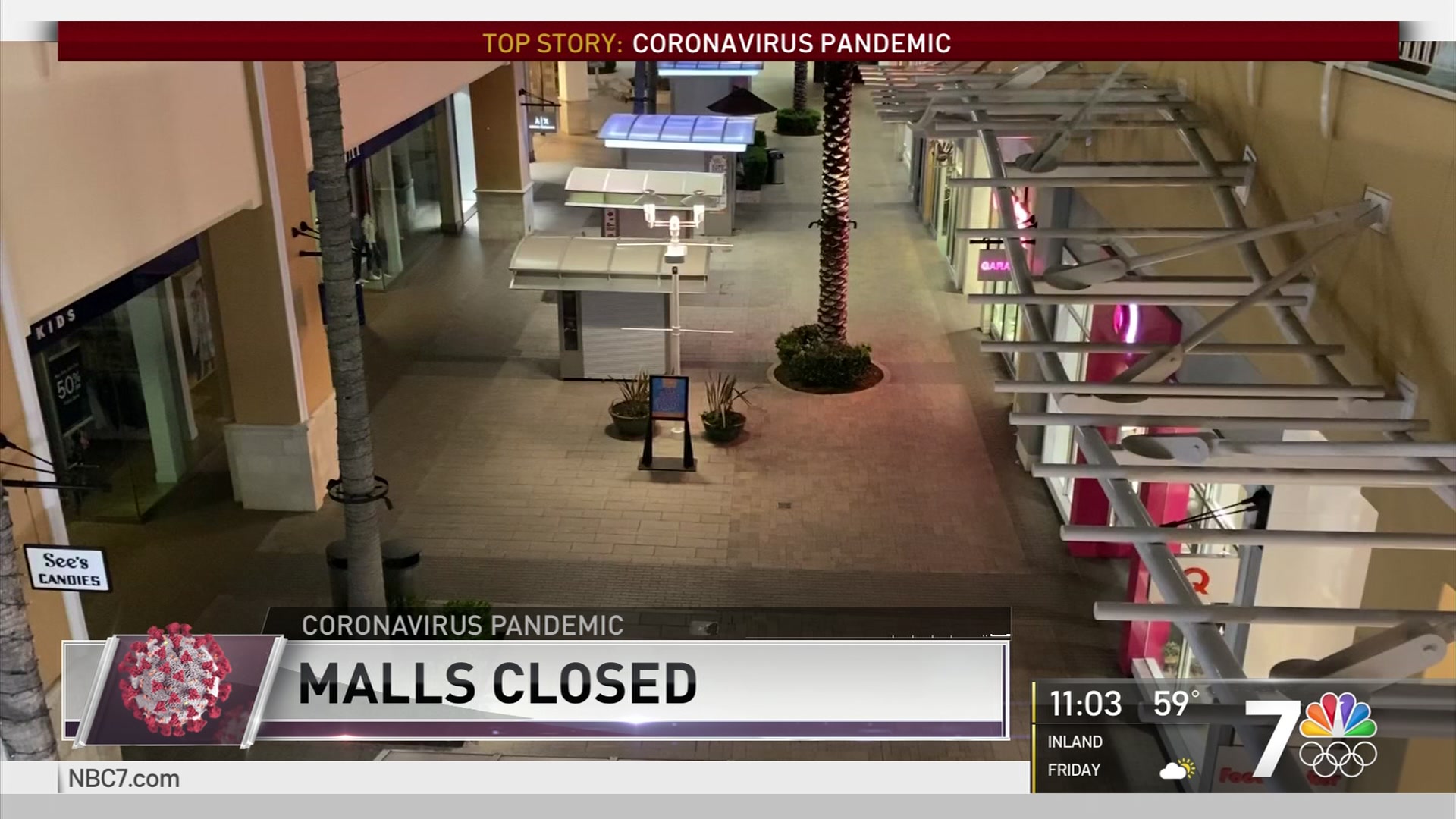 Malls Across County Shutter Non-Essential Retail Stores – NBC 7 San Diego