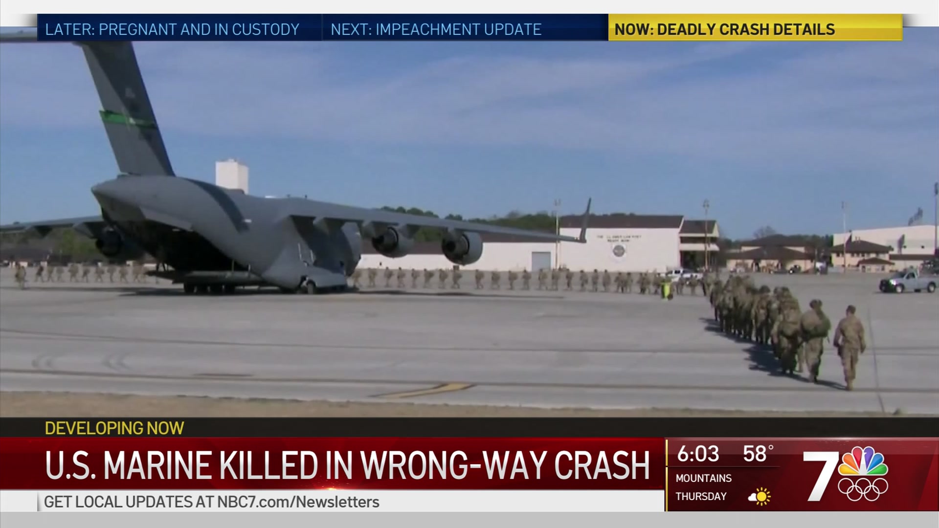 US Marine Killed in WrongWay Crash in Carlsbad NBC 7 San Diego