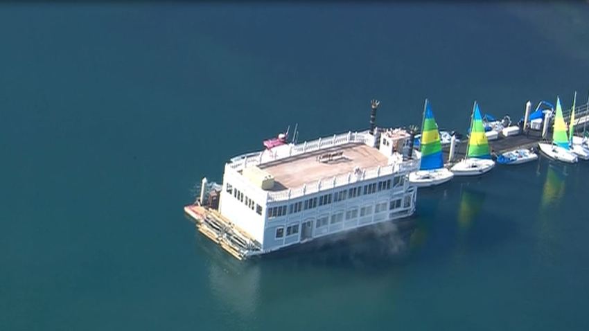 Mission Bay boat fire
