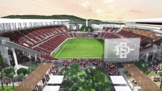 Rendering of SDSU Mission Valley Stadium Proposal