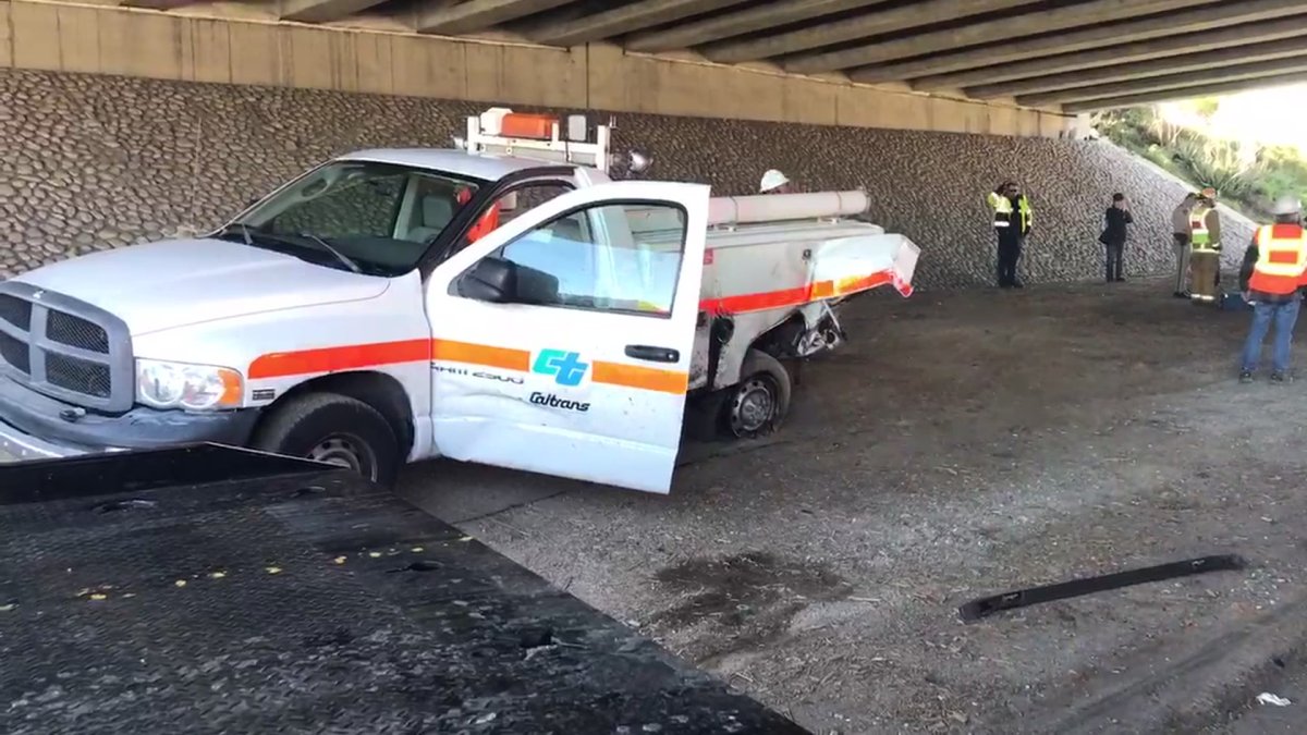Parked Caltrans Worker Injured in Collision on SR-78 – NBC 7 San Diego