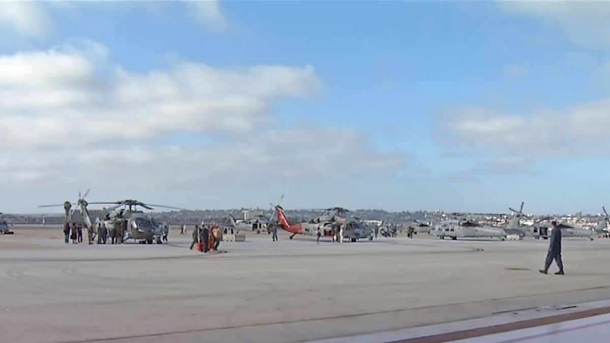 Main Gate Closed at Naval Air Station North Island Coronado Police