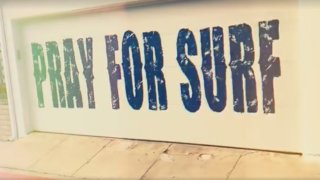 Pray for Surf mural in San Diego