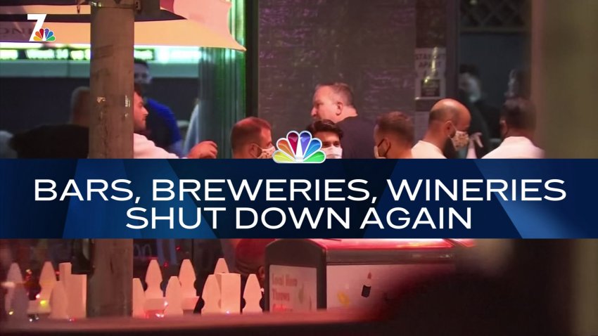 Nightly Check-In: Bars, Breweries and Wineries to  Shut Down Again