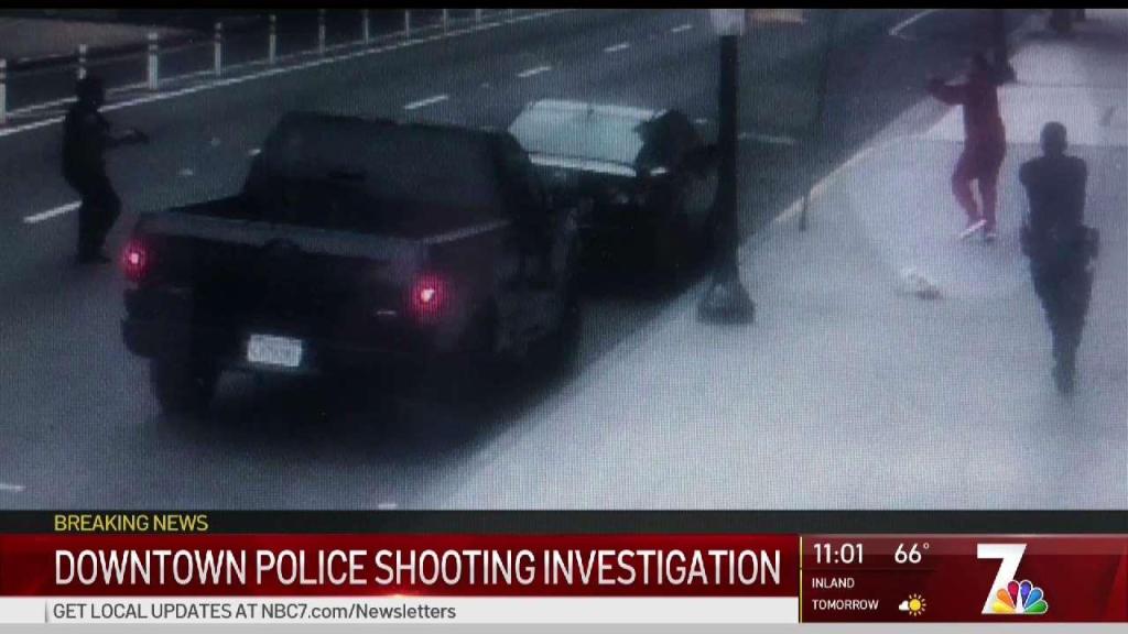 Tempers Flare After Officers Shoot Man They Suspected Of Robbery Nbc 7 San Diego