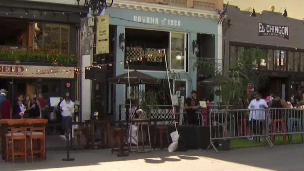 Outdoor Dining Debuts in Gaslamp Quarter NBC 7 San Diego
