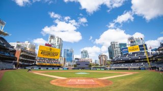 March 26, 2020, was supposed to be the San Diego Padres’ Home Opener at Petco Park. With the MLB at a standstill due to the coronavirus pandemic, there was no opening day. Instead, the Padres put up this sign at Petco Park, tweeting, “Always Together.”