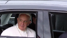 GIF: Pope Waving