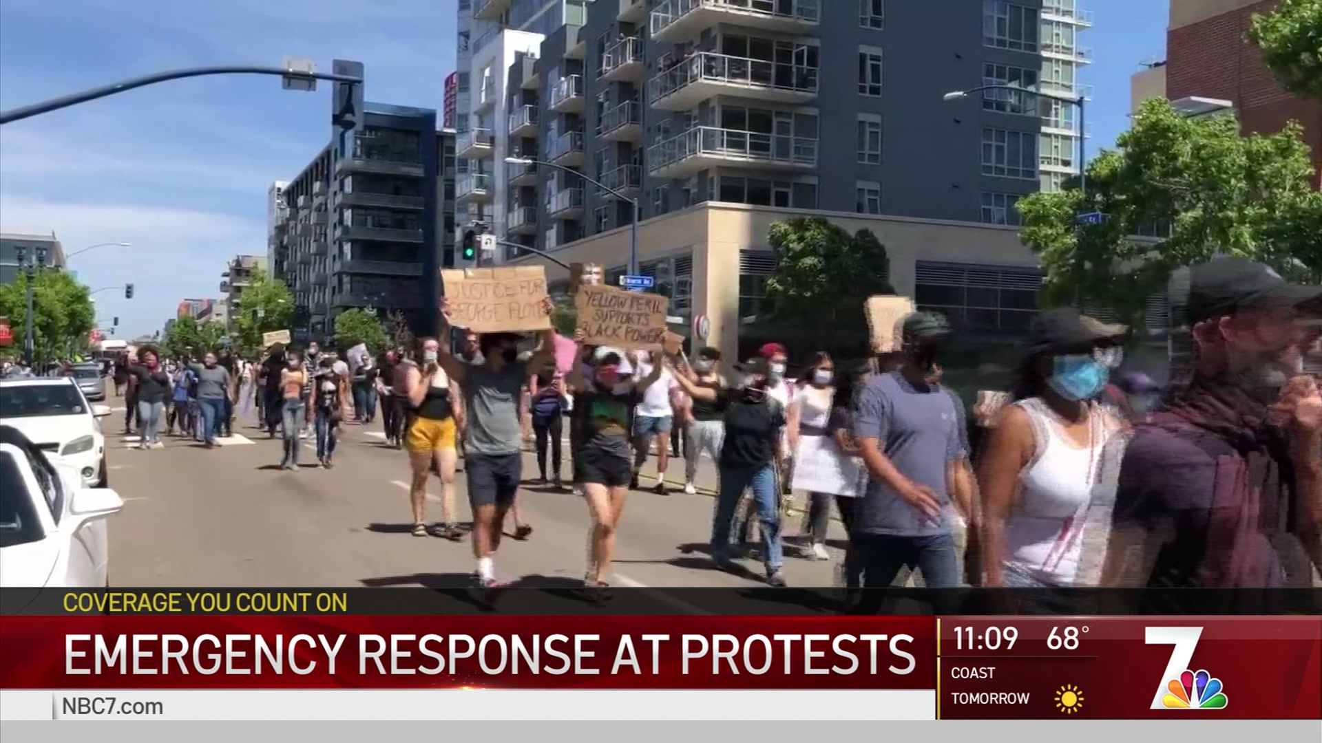Protesters Call For Improved Emergency Response Nbc 7 San Diego